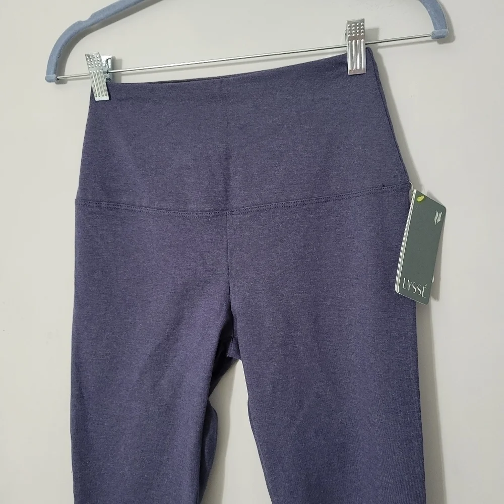 Lyssé Eclipse Melange Blue Medium Control Tight Ankle Leggings
